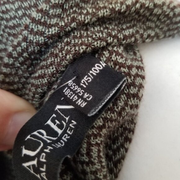 Lauren Ralph Lauren Faux Leather Trim 100% Merino Wool Sweaterdress Sz. 1X - Picture 12 of 16